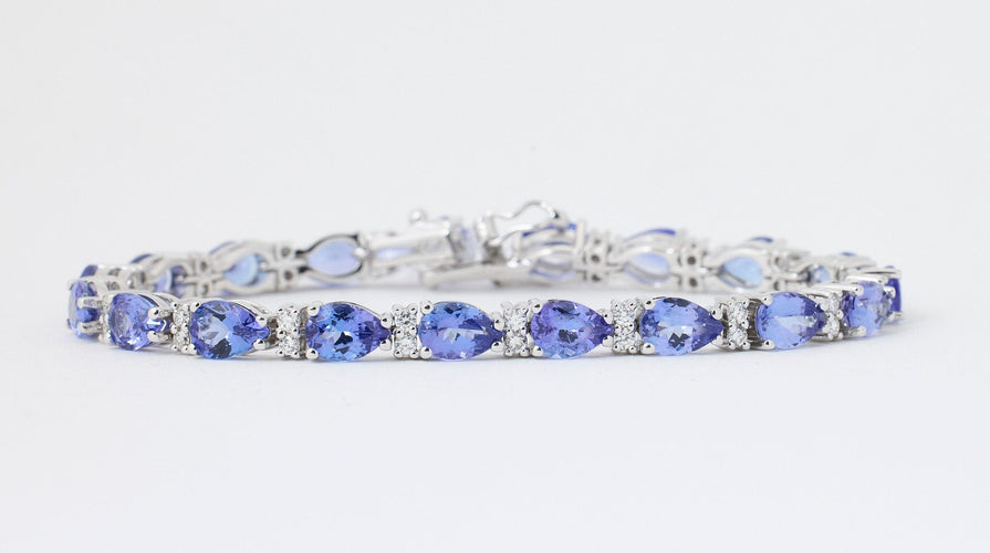 Bracelet Bracelet Tanzanites 58 Facettes