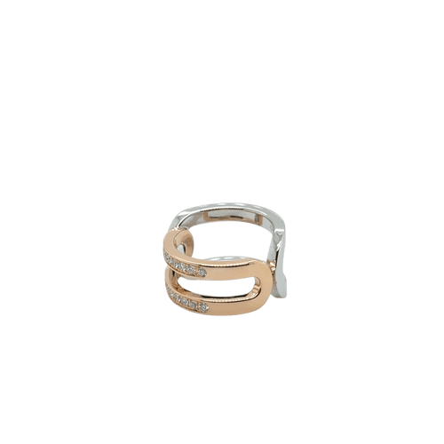 Piaget - Anel possession - Ouro branco e rosa - Diamantes 