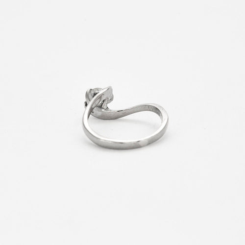 Bague 55 Bague Solitaire Vintage Or gris Diamant 0.50 ct 58 Facettes 240 510