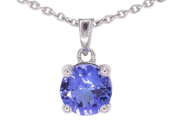 Pendentif Pendentif en or blanc avec tanzanite 58 Facettes 2199