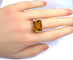 Bague 56 Bague en or jaune, topaze jaune 58 Facettes AB612