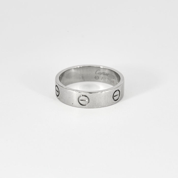 Bague 66 CARTIER Alliance Love Or Blanc 58 Facettes