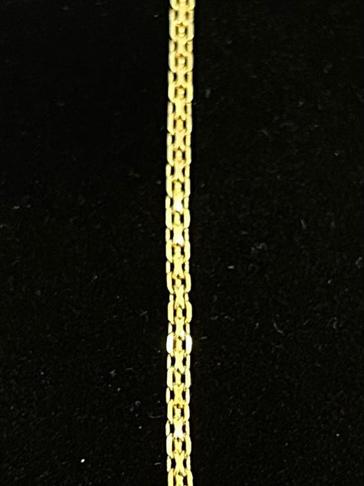 Collier Collier double forçat or jaune 58 Facettes LP182