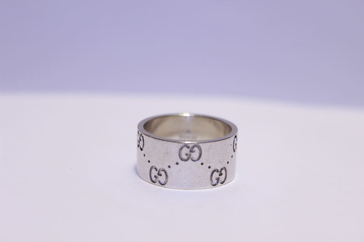 Bague 51 Bague GUCCI Or blanc 58 Facettes