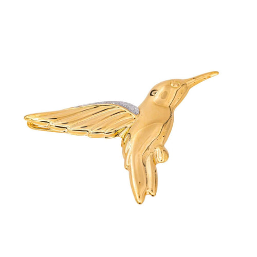 Broche Colibri Or jaune, Or blanc 58 Facettes 4479034CN