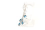 Boucles d'oreilles Boucles d'oreilles contemporaines en or blanc serties de topazes 58 Facettes 22186