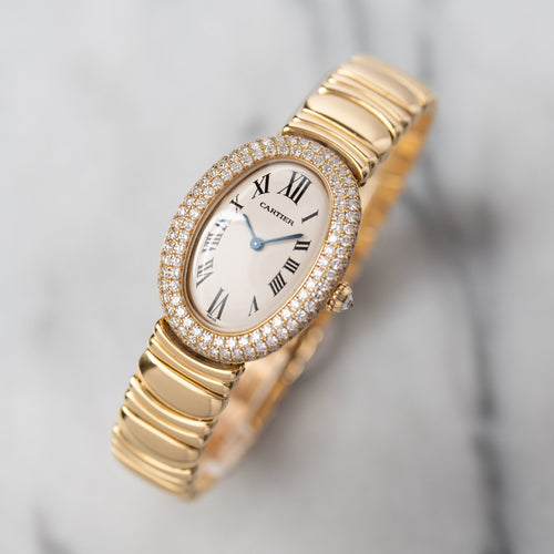 CARTIER - Baignoire Small, or jaune et diamants 58 Facettes 392