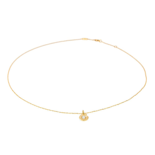 Dinh Van Náhrdelník Menottes Žluté zlato Diamant 