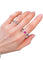Bague 58 Bague or gris rubis et diamants 58 Facettes
