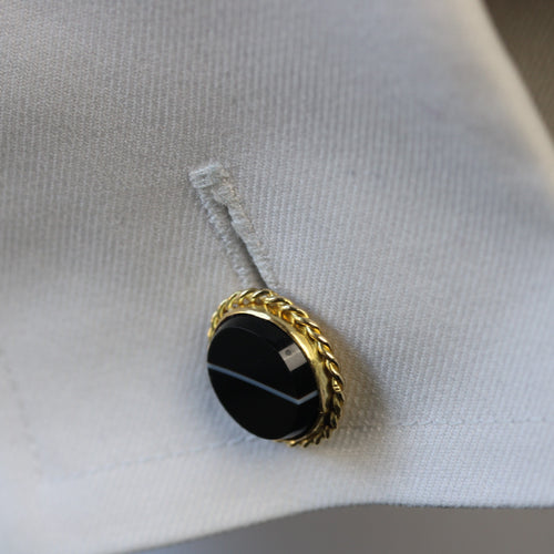 Manžetne злато и врпца ахата