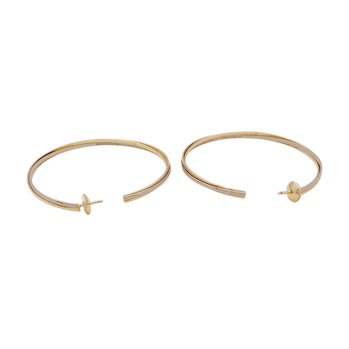 Boucles d'oreilles Boucles d'oreilles Cartier, "Trinity", trois ors. 58 Facettes 34653
