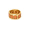Bague 55 Bague jonc or jaune et corail 58 Facettes ALE4173