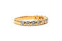 Bague 54 Alliance demi-américaine contemporaine en or jaune, diamants "taille" brillant (+-0.77ct) 58 Facettes 22695