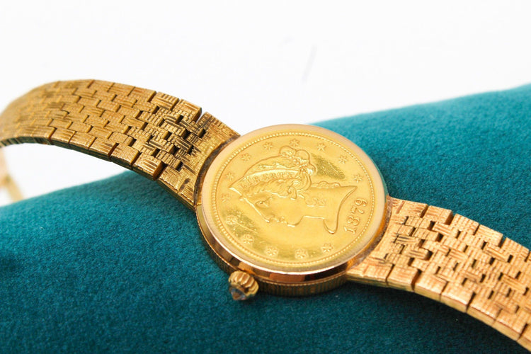 Montre Montre femme or jaune 5 dollars 58 Facettes MT240129