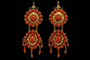 Boucles d'oreilles Boucles d'oreilles antiques en or corail 58 Facettes 7666