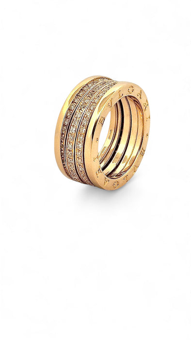 Bague 58 BULGARI - Bague B-Zero1 or jaune et diamants 58 Facettes