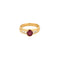 Bague 53 Bague or jaune, rubis et diamants 58 Facettes LP1319/11