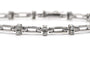 Bracelet Bracelet contemporain serti de diamants taille brillant en or blanc 18 carats 58 Facettes B777