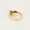 Bague 55 Bague or jaune rubis diamants 58 Facettes LP1242/10