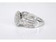 Bague 54 Bague entourage en or blanc avec diamants 58 Facettes 2079