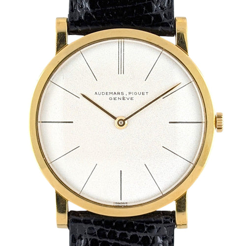 Montre Audemars Piguet Geneve Ultra Thin 18k Gold Cal 2003 Slim Extra Plate Dress Watch 1960 58 Facettes