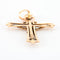 Pendentif Croix  or jaune 58 Facettes