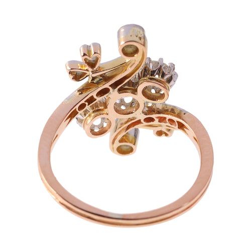 Era del Romance: El anillo de diamantes Belle Époque vintage 