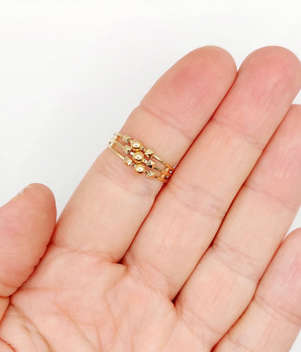 Viktoriánský prsten Pečetní prsten s geometrickými motivy ze zlata 18k (kolem roku 1880) 