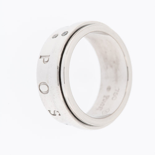 Bague 54.5 PIAGET - Bague à anneau Possession or blanc diamants 58 Facettes