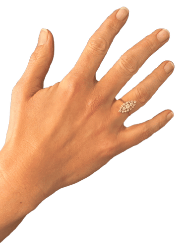 Bague 52 Bague marquise Or jaune et diamants 58 Facettes 3