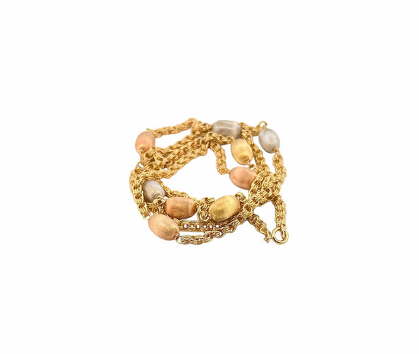 Collier Collier sautoir 3ors 18 carats 58 Facettes