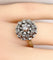 Bague 54 Bague marguerite en or blanc, platine et diamants 58 Facettes AB625