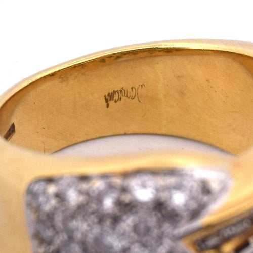 Bague 55 DAMIANI - Bague en or avec diamants 58 Facettes