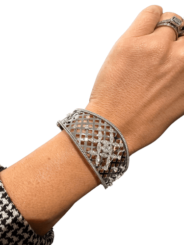 Bracelet Bracelet jonc en or blanc 58 Facettes 7094/15