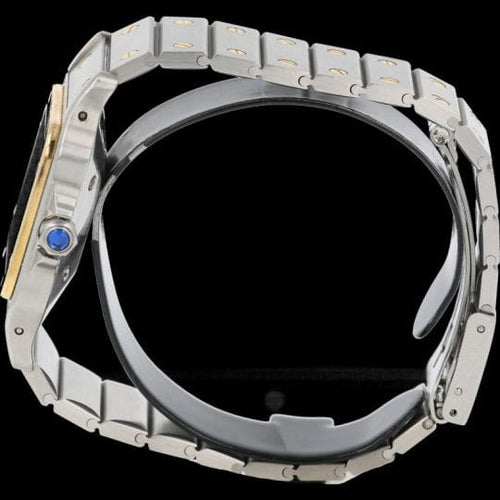 Montre Cartier Montre Santos Dame Or Jaune 18K Et Acier 58 Facettes MT45185