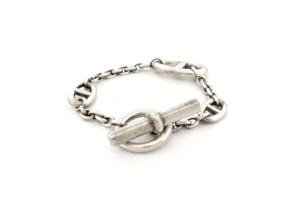 Collier bracelet HERMES farandole h104567b chaine d'ancre 16 cm argent 925 24.7gr 58 Facettes 265085