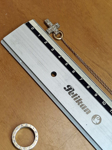 Collier POMELLATO - Croix Glory en or et diamants 58 Facettes