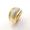 Bague 62 Bague en or jaune diamants 58 Facettes