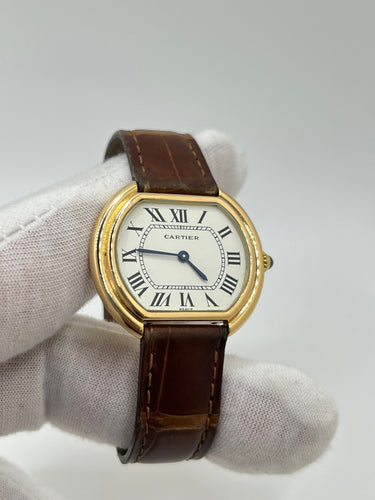 Montre Cartier Ellipse Grand Modèle 58 Facettes