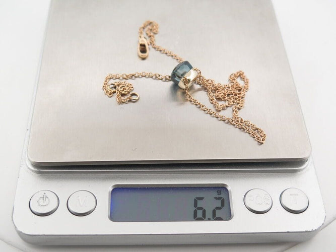 Collier collier POMELLATO nudo petit pendentif or rose 18k & topaze 58 Facettes 266329