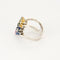 Bague 56.5 Bague fleur en Or blanc 18k et saphirs de couleurs 58 Facettes 250305