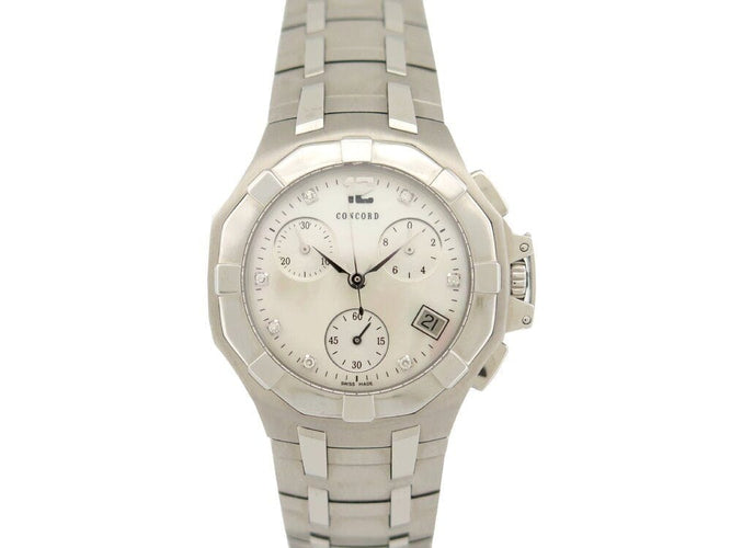 Montre montre CONCORD saratoga chronographe lady 14.h1.1881 quartz 33m 58 Facettes 265765