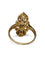 Anel antigo em ouro amarelo e diamantes 0,70 ct 