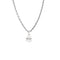 Collier Collier solitaire or blanc et diamant poire 58 Facettes B240570