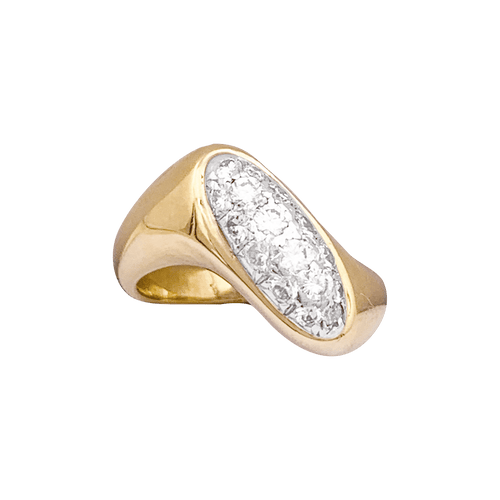 Bague 51 Bague BOUCHERON, or jaune et diamants 58 Facettes 34439