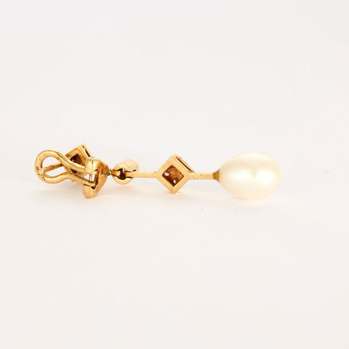 Boucles d'oreilles Boucles d'oreilles diamants perles 58 Facettes LP494