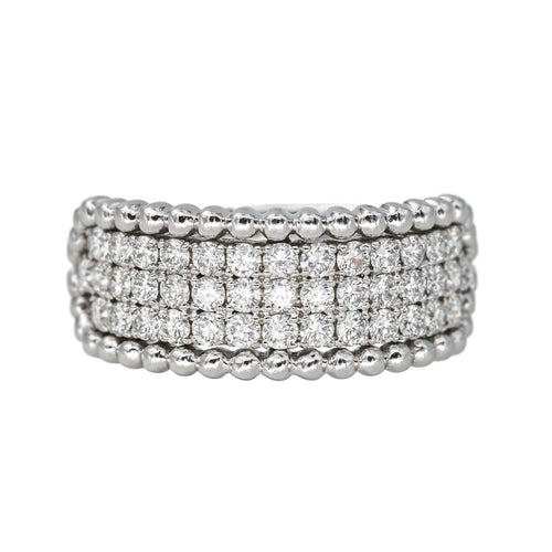 Bague 53 Bague Or blanc Diamant 58 Facettes 4292751CN