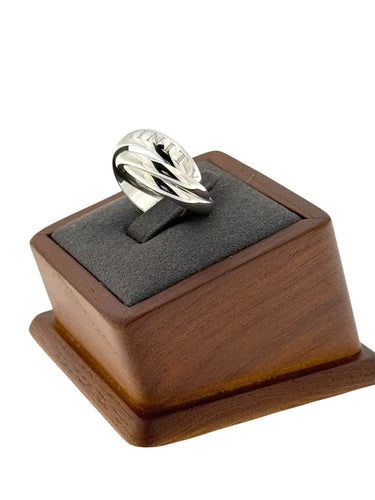 Bague 50 Bague Cartier Amour et Trinity en or blanc 58 Facettes