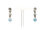 Boucles d'oreilles Boucles d'oreilles Art Nouveau en or blanc 18 carats serties de perles et de diamants 58 Facettes 22756