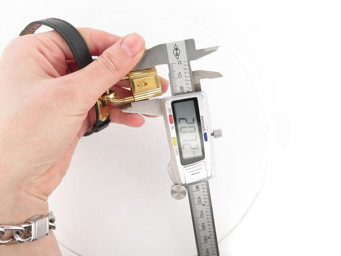 Montre vintage montre HERMES kelly cadenas pm 20 mm quartz plaque or en 58 Facettes 267343